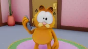 Garfield hängt in einer telefonischen Warteschleife fest.