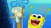 v.li.: Squidward, SpongeBob