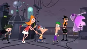 L-R: ISABELLA2, CANDACE, PHINEAS, FERB, CANDACE2