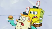 L-R: Mrs. Puff, SpongeBob