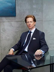 CAPRICA -- Pictured: Eric Stoltz as Daniel Graystone -- SCI FI Channel Photo: Jamel Toppin. NUP_131261_0358