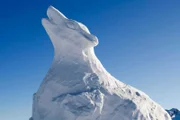 Schneeskulptur von Hans Gold
