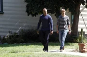 Special Agent Sam Hanna (LL COOL J) and LAPD Detective Marty Deeks (Eric Christian Olsen) race to locate stolen explosives somewhere in the city on NCIS: LOS ANGELES,
