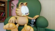 Squeak sagt Garfield die Zukunft voraus.