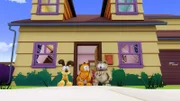 Garfield und Odie zeigen dem Kater Prinz Orloff, wie man Spaß im Leben haben kann.