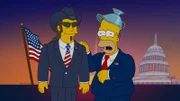 Homer (r.) hält Ted Nugent (l.) für einen geeigneten Präsidentschaftskandidaten. Doch hat er damit wirklich Recht?