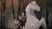 Das sagenumwobene Pferd Sleipnir hilft Hugo (r.) und seinen Freunden.