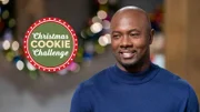 Host Eddie Jackson during the first round, The Decorating Challenge, "Christmas Cookies On A Stick", as seen on Christmas Cookie Challenge, Season 2.