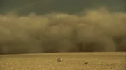 Staubwolke in der Wüste von South Dakota im Jahr 1935, bei der ein gigantischer Sandsturm wütete.
