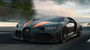 Der Bugatti Chiron Super Sport 300+ erreichte im Jahr 2019 als erstes Serienfahrzeug eine Geschwindigkeit von über 480 Kilometern pro Stunde.