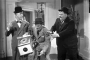 L-r: Stan (Stan Laurel), Alva P. Hartley (Arthur Space), Ollie (Oliver Hardy)