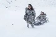 Meera Reed (Ellie Kendrick)  and on right Bran Stark (Isaac Hempstead Wright).