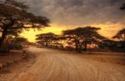 Eine Straße in Afrika