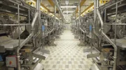Die Kellogg's Fabrik in Wales stellt auf zweiundfünfzigtausend Quadratmetern täglich bis zu einer Million Packungen Cornflakes her.