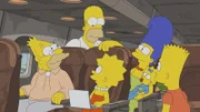 (v.l.n.r.) Grampa; Homer; Lisa; Marge; Maggie; Bart