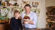 Sohn Buddy (l.) und Jamie Oliver