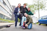 Kölner Studenten-WG (v.l.): Phillip (26), Arne (23), Bartje (27) und Timo (23)