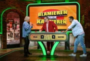 V.l.: Ulla Kock am Brink, Moderator Elton und Wayne Carpendale