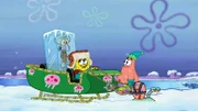L-R: Squidward, SpongeBob SquarePants, Patrick, Gary