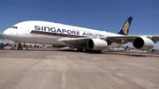 Das größten Passagierflugzeug der Welt, die A380.