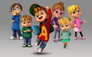 L-R: Simon, Theodore, Alvin, Jeanette, Eleanore und Brittany