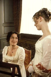 Elizabeth Bennet (Jennifer Ehle, l.); Georgina Darcy (Emilia Fox, r.)