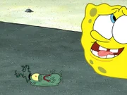 v.li.: Plankton, SpongeBob