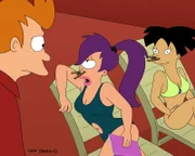 v.li.: Fry, Leela, Amy