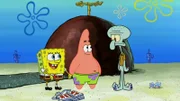 L-R: SpongeBob, Patrick, Squidward