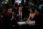 L-R: Lily (Alyson Hannigan), Marshall (Jason Segel), Barney (Neil Patrick Harris), Robin (Cobie Smulders), Ted (Josh Radnor)