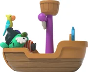PirateCat ist streitsüchtig und schroff, er mag Schätze, Abenteuer und lange Nickerchen. Ein echter Pirat!