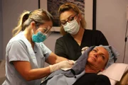 Dr. Lee mid-surgery on Sandra Hampton.