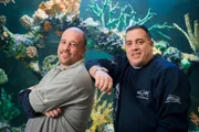 Brett Raymer (left) and Wayde King (right), owners of Acrylic Tank Manufacturing (ATM).