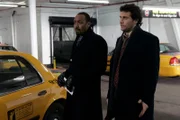 LAW & ORDER -- "Tango" Episode 1813 -- Pictured: (l-r) Jesse L. Martin as Detective Ed Green, Jeremy Sisto as Cyrus Lupo -- NBC Photo: Will Hart