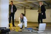 (v.l.n.r.) Dr. Thomas Chamberlain (Richard Lintern); Dr. Nikki Alexander (Emilia Fox); DI Raymond (Jemma Redgrave)
