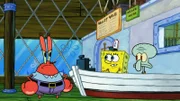 L-R: Mr. Krabs, SpongeBob, Squidward