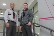 Lyndan & Connar are part of the secuirity team at Weston Favell Shopping Centre, Northampton