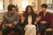 (v.l.n.r.) Josh Greenberg (Jay Baruchel); Jesus (Fred Armisen); Rosa (Rosa Salazar)