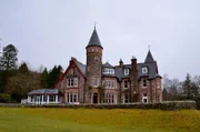 Exterior of the Torridon resort, a luxury Highland hotel in Torridon, Scotland, UK. April 2018