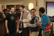 L-R:  Wil Wheaton ( Wil Wheaton), Sheldon Cooper (Jim Parsons), Leonard Hofstadter (Johnny Galecki), Rajesh Koothrappali (Kunal Nayyar)