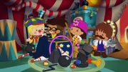 Clown Zoé und ihre Freunde Hamid, Yasemin und Finn erleben diesmal ein Abenteuer im Zirkus.