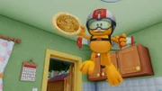 Das Frettchen von Liz ist einfach zu flink für Garfield.