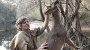 VALDOSTA, GA.- Colbert touching the deer he hunted. (Photo Credit: NG Studios/ Elias Orelup)