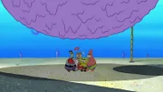 L-R: Mr. Krabs, Sandy, SpongeBob, Patrick