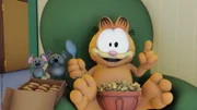 Garfield freut sich, denn gleich kommt die Maus.