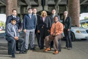L-R: Darrell Doucette, Anthony Pardo, Rob Barrere, Ryan Vaught, Tanisha Sykes, Nicholas Gernon, Theo Kent, Maggie Darling