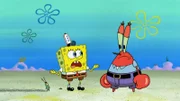 L-R: SpongeBob SquarePants, Mr. Krabs