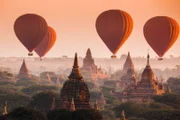 Dank seiner über 2.000 Tempel und Schreine zählt Bagan zu den bekanntesten Orten in Myanmar.