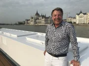 Patrick Lindner auf der Donau in Budapest.
