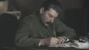 Stalin arbeitet am Kreml.